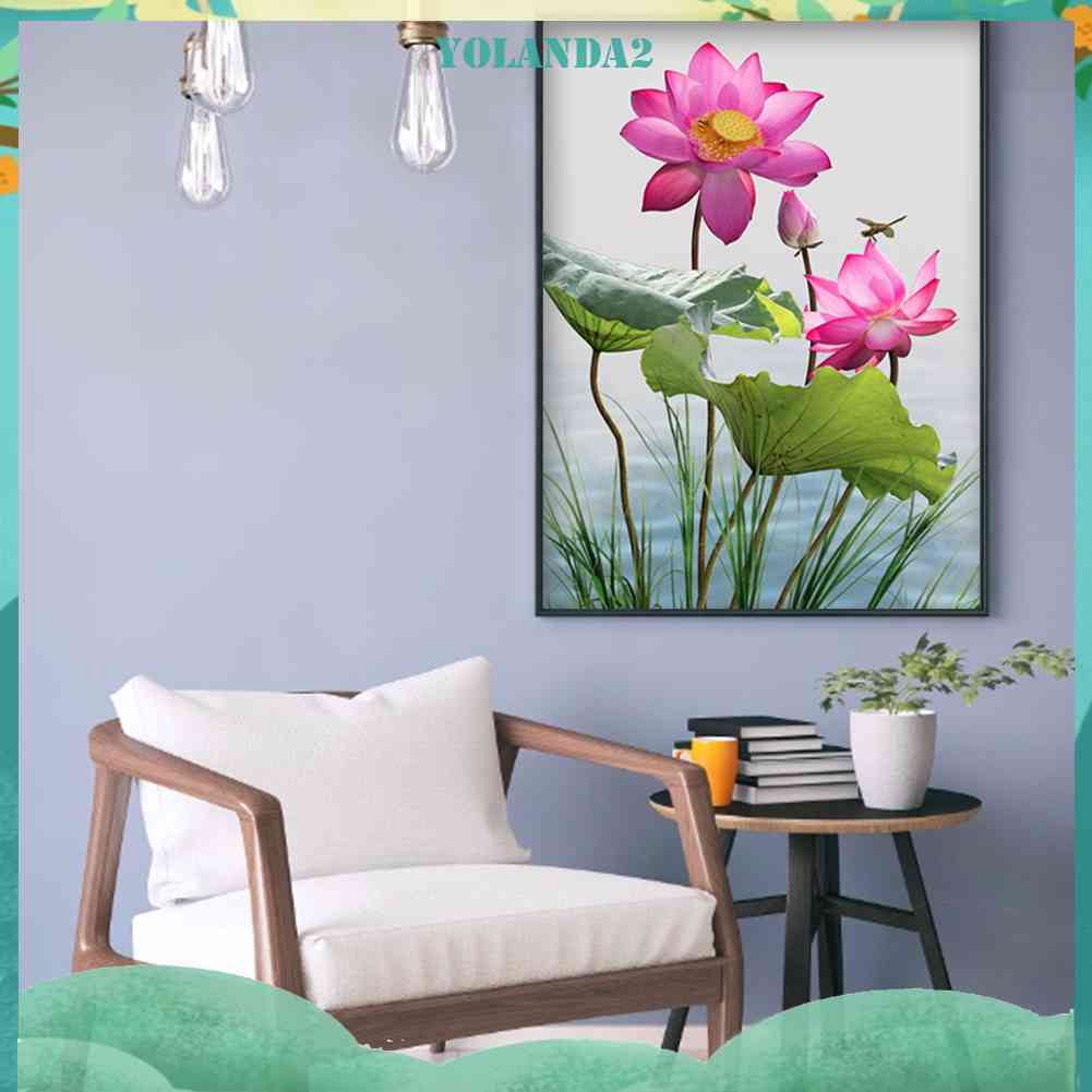 Tranh Đính Đá Kim Cương Toàn Bộ 5D DIY Hình Chuồn Chuồn