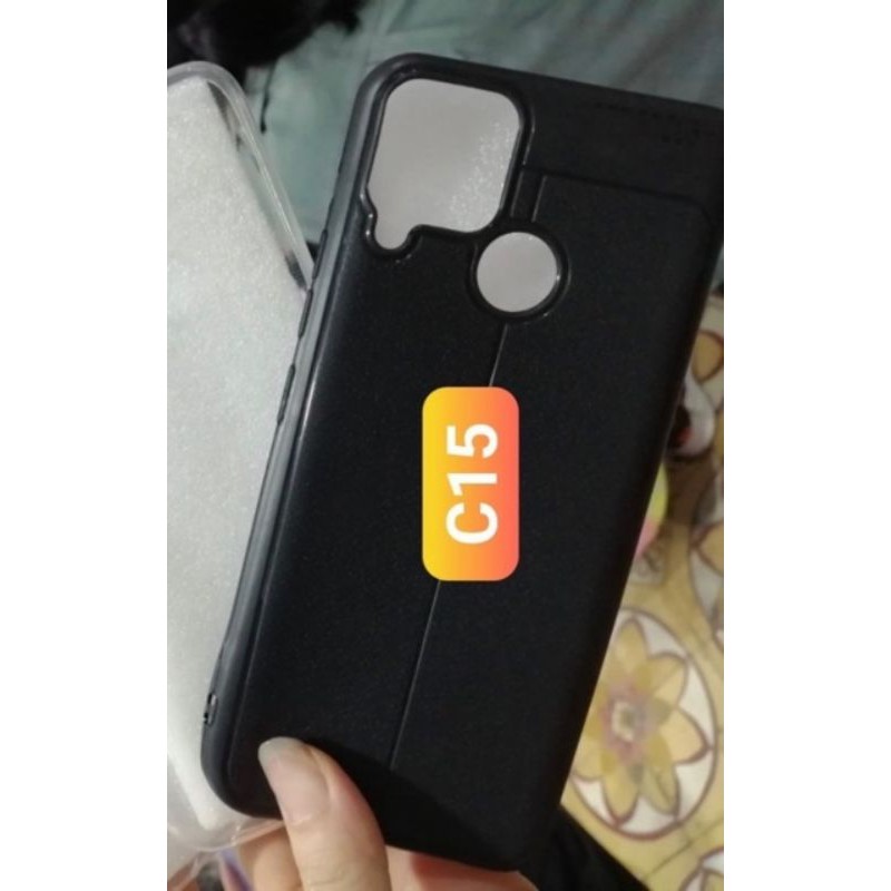ốp lưng realme C12 / realme C15 vân da auto focus