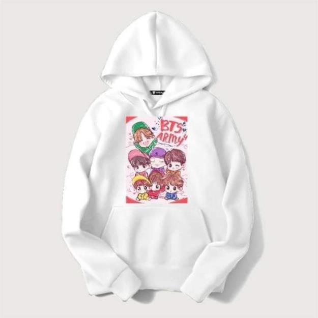 SALE- Áo hoodie BTS ❤ FREESHIP ❤ Giảm ngay 20k khi nhập mã [ AO BTS ] - BTS BT21 in hình chipi cho fan ARMY