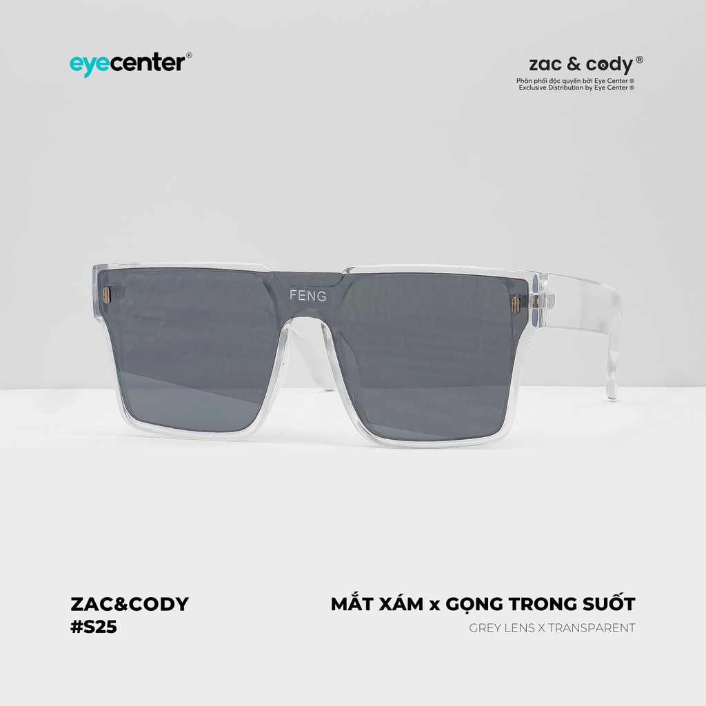 Kính mát nam nữ chính hãng ZAC &amp; CODY S25S nhựa dẻo chống gãy nhập khẩu by Eye Center Vietnam