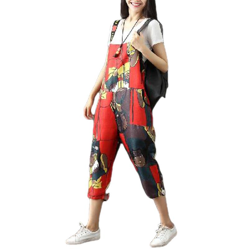 Jumpsuit Dài Đến Mắt Cá Chân In Họa Tiết Avatar Thời Trang Cho Nữ