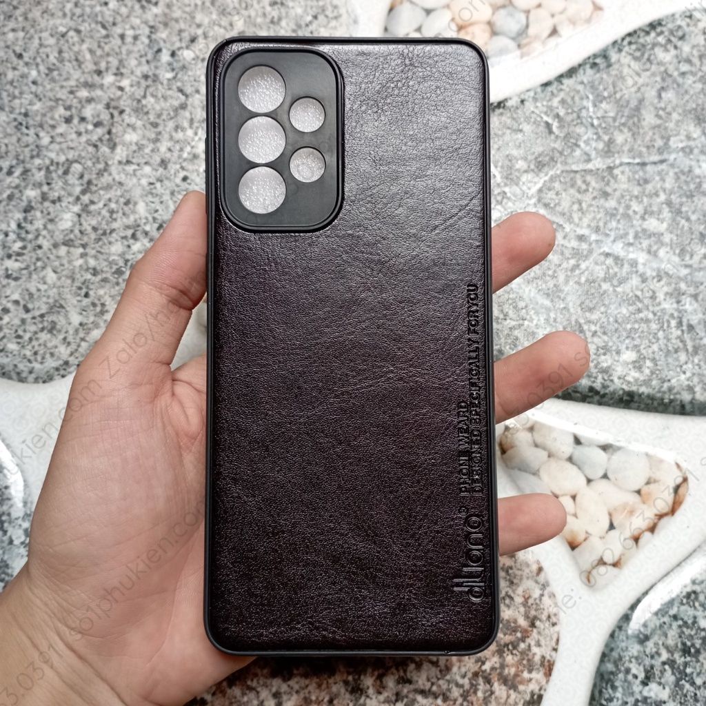 Ốp da Samsung A33 5G chất da sang trọng, có bảo vệ cam bền đẹp