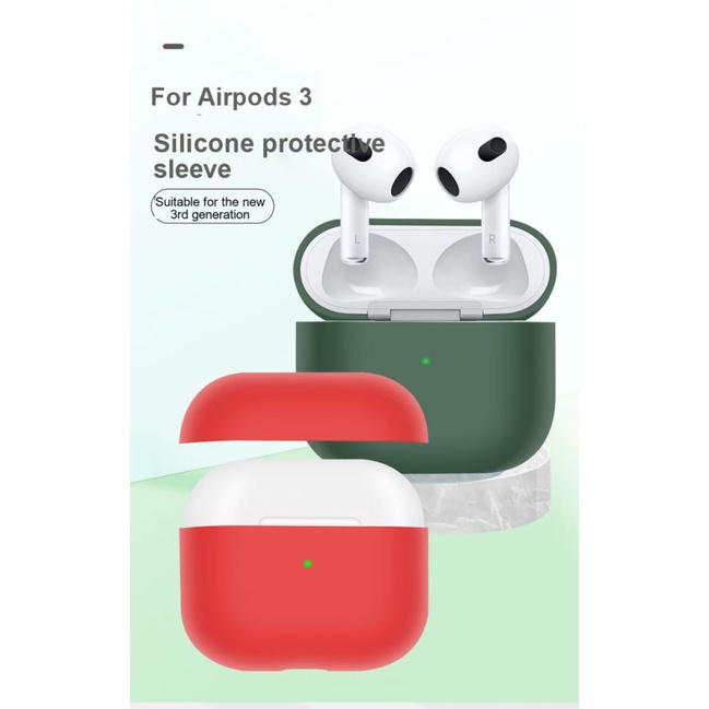 INS Trường Hợp Ban Đầu Đối Với Apple AirPods 3 Không Dây Bluetooth Tai Nghe Trường Hợp Kẹo Hộp Màu Cho AirPods 3 Mềm Silicon Lỏng trường hợp _ Zone0