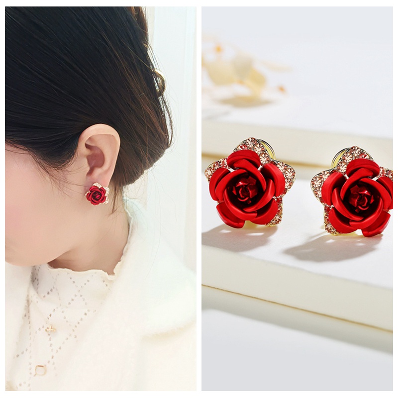 Khuyên Tai Nữ Trang Tạo Hình Độc Đáo Nhiều Màu Sắc