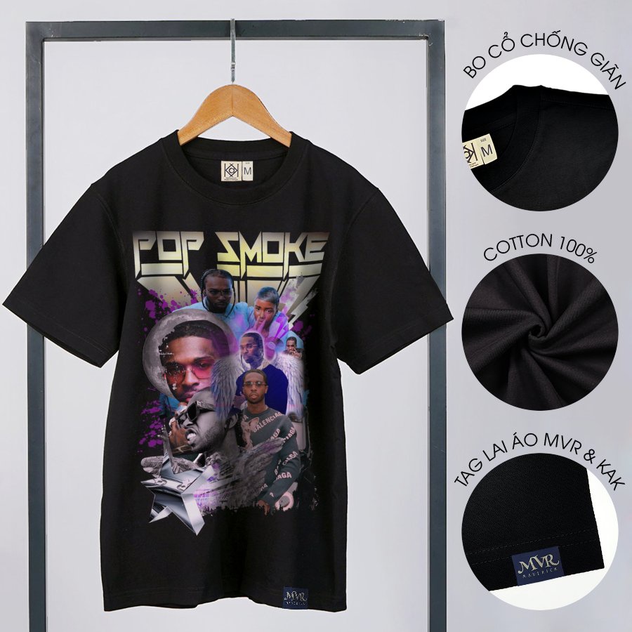 Áo thun Hip Hop Rapper Pop Smo-ke nam nữ phông nữ phong cách unisex Mỹ tee tay lỡ local Brand MVR BB4311