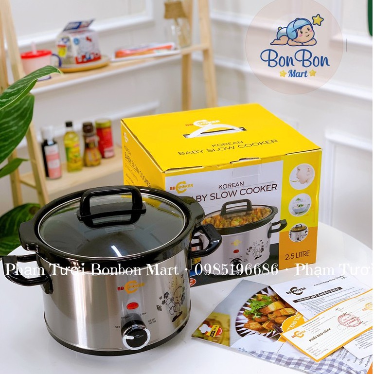 NỒI NẤU CHÁO BB COOKER 2.5l HÀN QUỐC- CHÍNH HÃNG- BH 1 NĂM