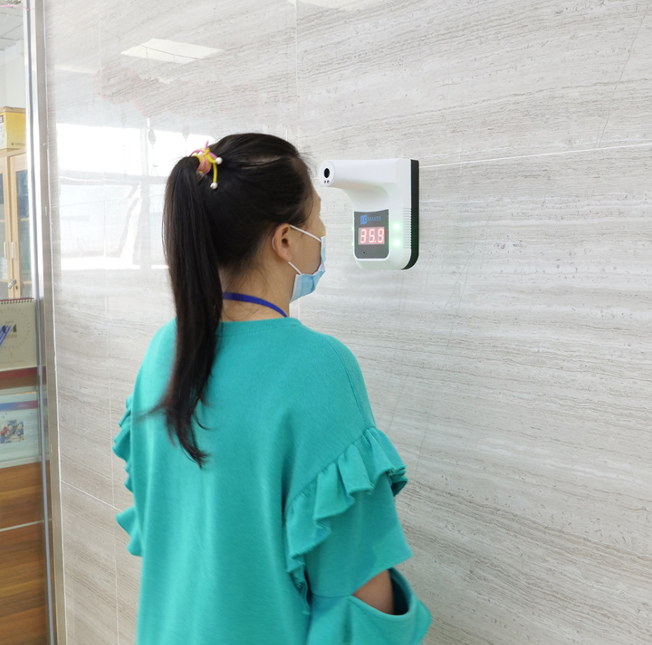 [Hàng mới về] Nhiệt kế hồng ngoại K3 cầm tay hoạt động không tiếp xúc có giá đỡ chuyên dụng