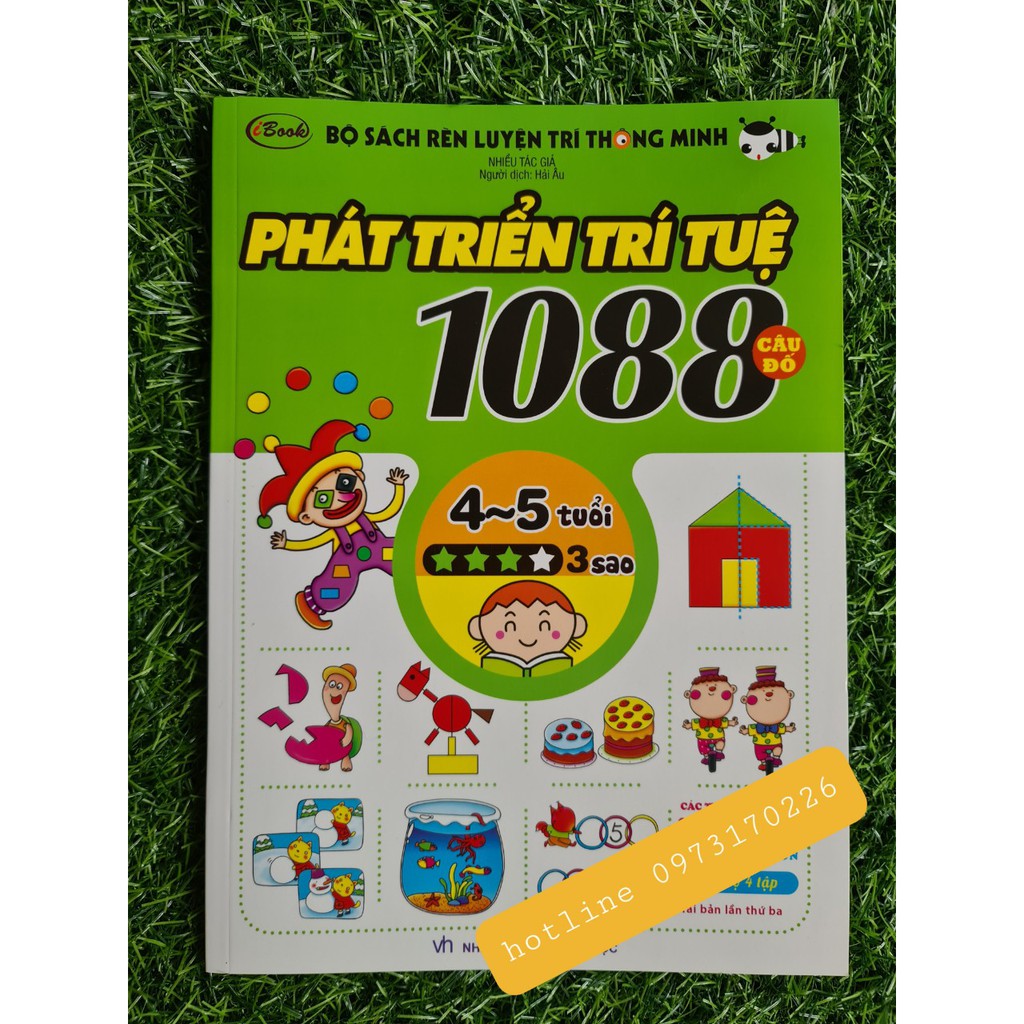 Combo Sách - 1088 Câu Đố Phát Triển Trí Tuệ 4-5 Tuổi (Trọn Bộ 4 cuốn)