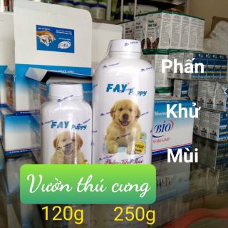PHẤN THƠM KHỬ MÙI, TẮM KHÔ CHO CHÓ FAY PUPPY