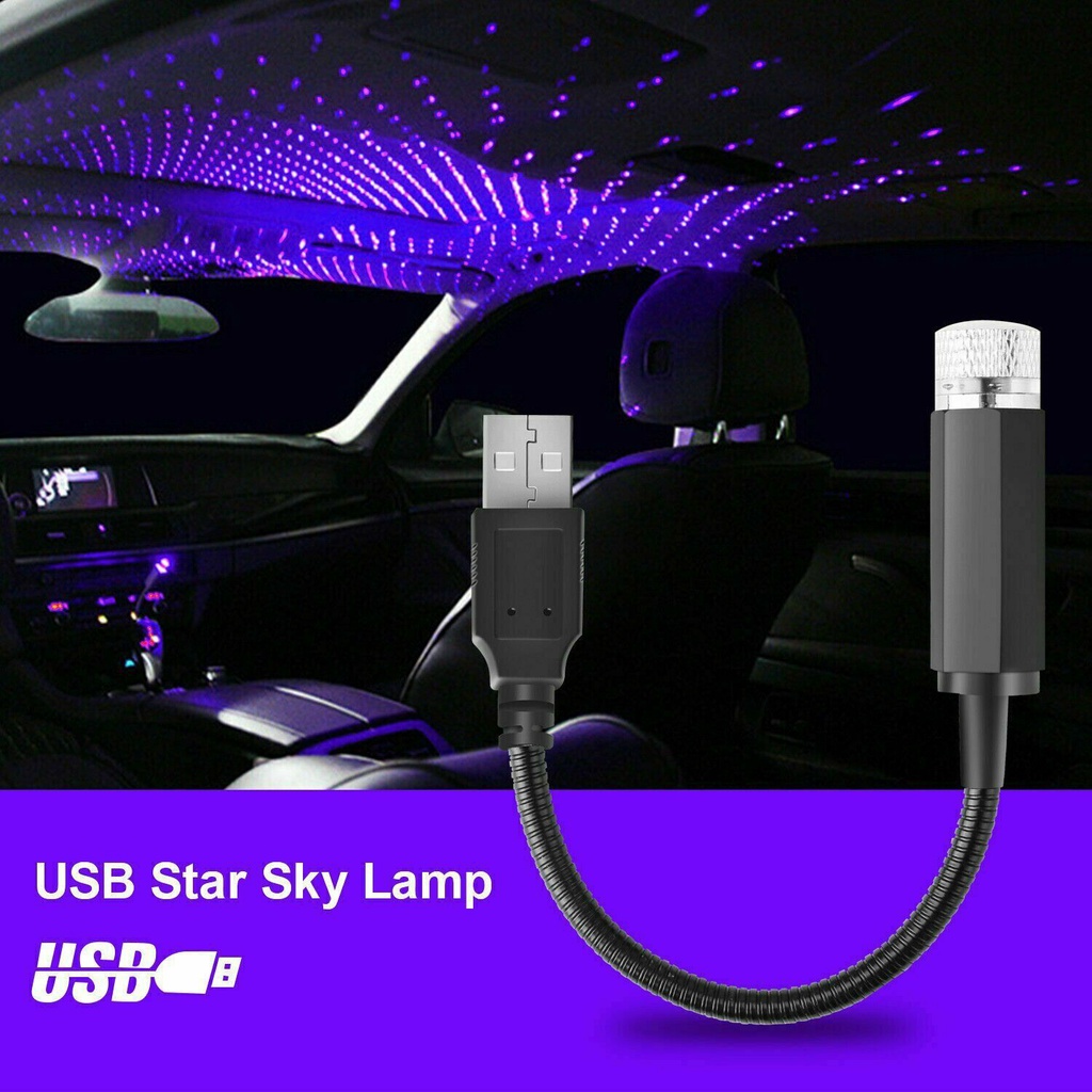 Đèn LED USB Mini Tạo Hiệu Ứng Bầu Trời Đầy Sao Độc Đáo Trang Trí Nội Thất Xe Hơi