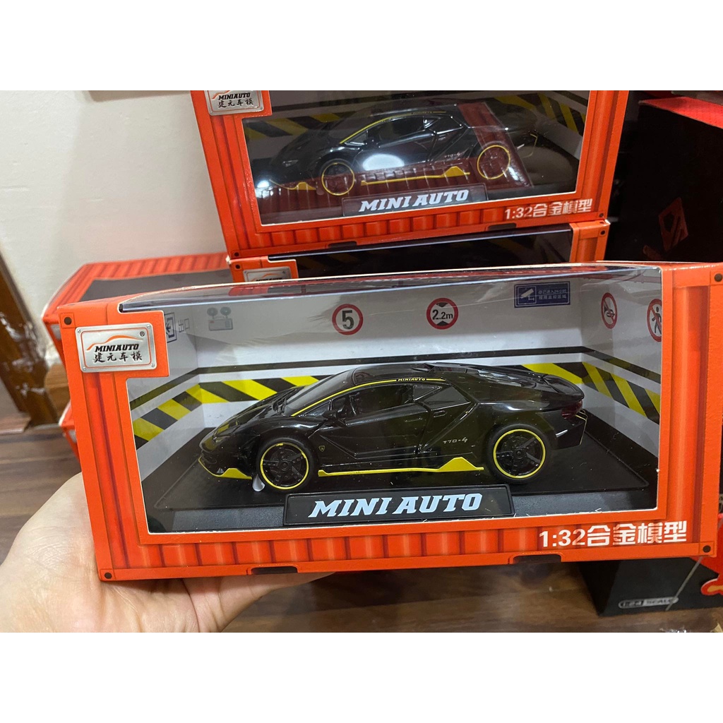 Mô hình tĩnh Lamborghini 770-4 tỉ lệ 1:32 hãng MiniAuto có đèn âm thanh