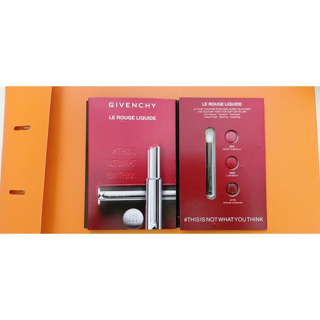 Mẫu thử son givenchy le rouge liquide 202/309/410 | BigBuy360 - bigbuy360.vn