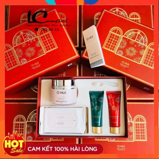 [ CHÍNH HÃNG 100%] Bộ kem dưỡng Ohui Moisture dòng dưỡng Căng Bóng - Trắng Hồng lọ tăng gấp đôi thể tích 100ml