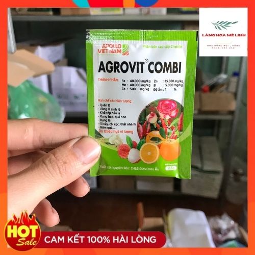 Phân bón cao cấp Chelate - AGROVIT COMBI - Phân bón nguyên liệu Đức - Gói 2,5gr