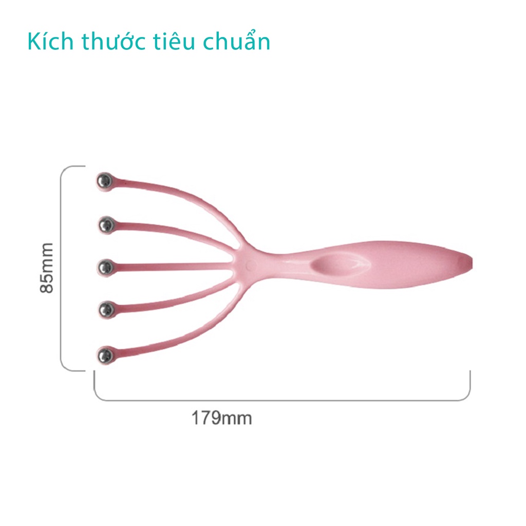 Cây Massage Đầu KINGTECH KT-D113 - Matxa Đầu Làm Giảm Mệt Mỏi, Tăng Tuần Hoàn, Giảm Stress, Cải Thiện Giấc Ngủ