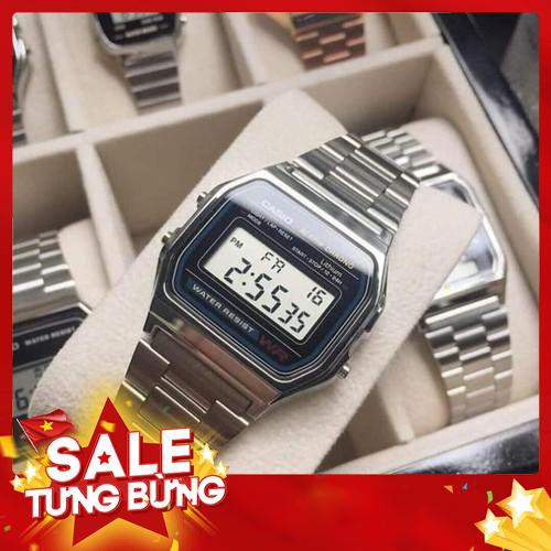 Đồng hồ nam casio A159-A158 full box điện tử chống nước máy Nhật -Hàng nhập khẩu