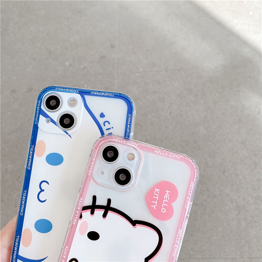 Ốp điện thoại dẻo họa tiết hoạt hình cinnamoroll thích hợp cho IPHONE 13 12 11 PRO MAX SE2020 X XR XS MAX 7 8 PLUS