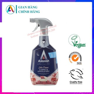 Vệ Sinh Tẩy Sofa ASTONISHBình xịt tẩy nỉ thảm, ghế sofa , ghế ô tô Astonish C6720_750ml