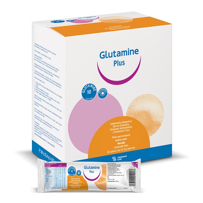 Glutamine Plus Orange  - Dinh dưỡng y học cho bệnh nhân phẫu thuật, bỏng và viêm nhiễm mãn tính