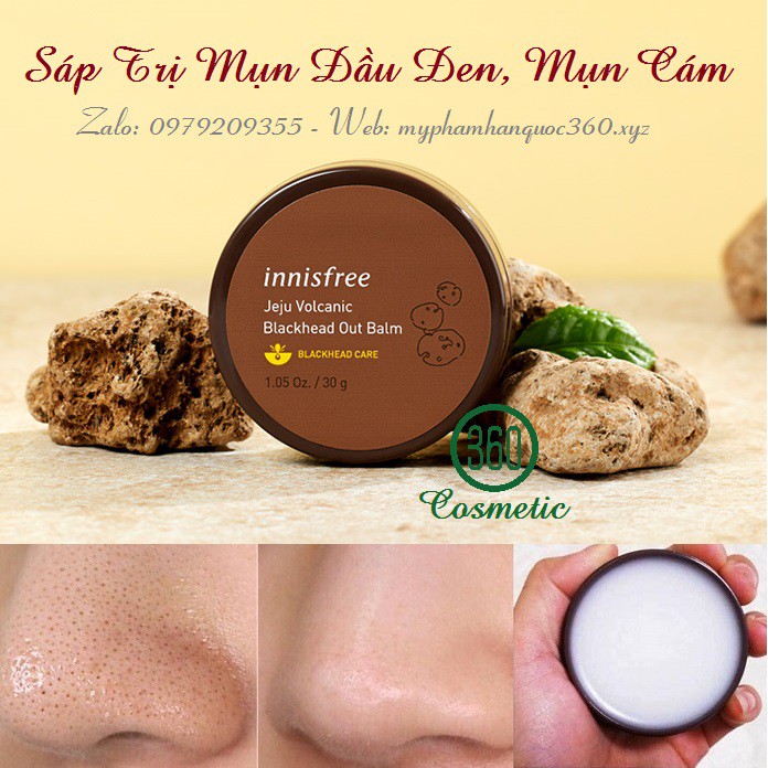 Link mới - Sáp Trị Mụn Đầu Đen Innisfree Jeju Volcanic Blackhead Out Balm 30g - Trị mụn | TheFaceHolic.com