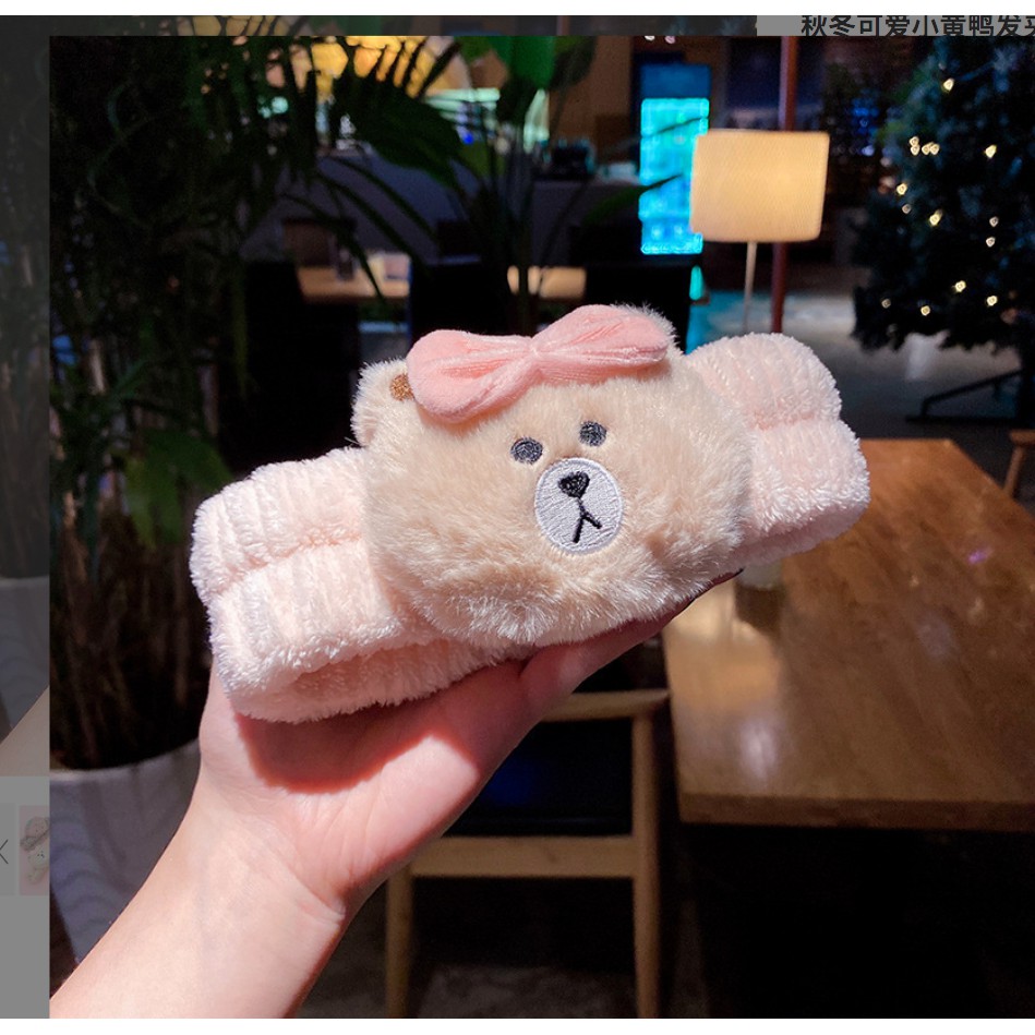 Băng đô rửa mặt Line / băng đô make up tai mèo