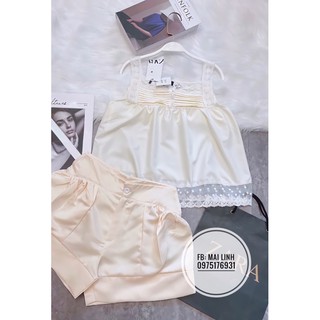 ⚡️BÁN SỈ⚡️Set áo 2 dây lụa và quần tafta