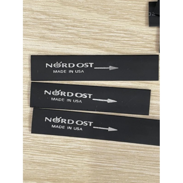 Gen co nhiệt chữ Nordost F8 và F14 đỏ đen