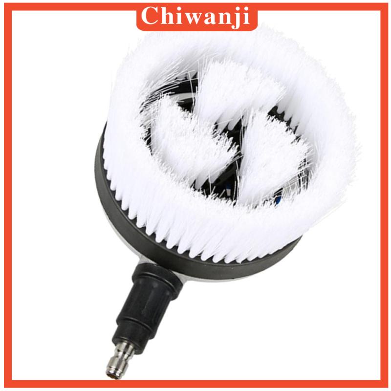 Bàn chải tròn xoay tự động lông cứng với đầu nối nhanh 1/4  cho lau xe hơi