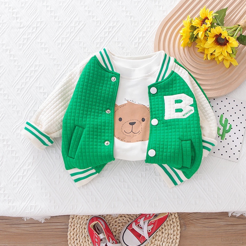 Áo Khoác Tay Dài Thời Trang Ngọt Ngào Cho Bé Trai
