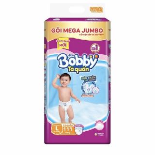 Tã quần BOBBY MEGA JUMBO M120/L111/XL102/XXL93