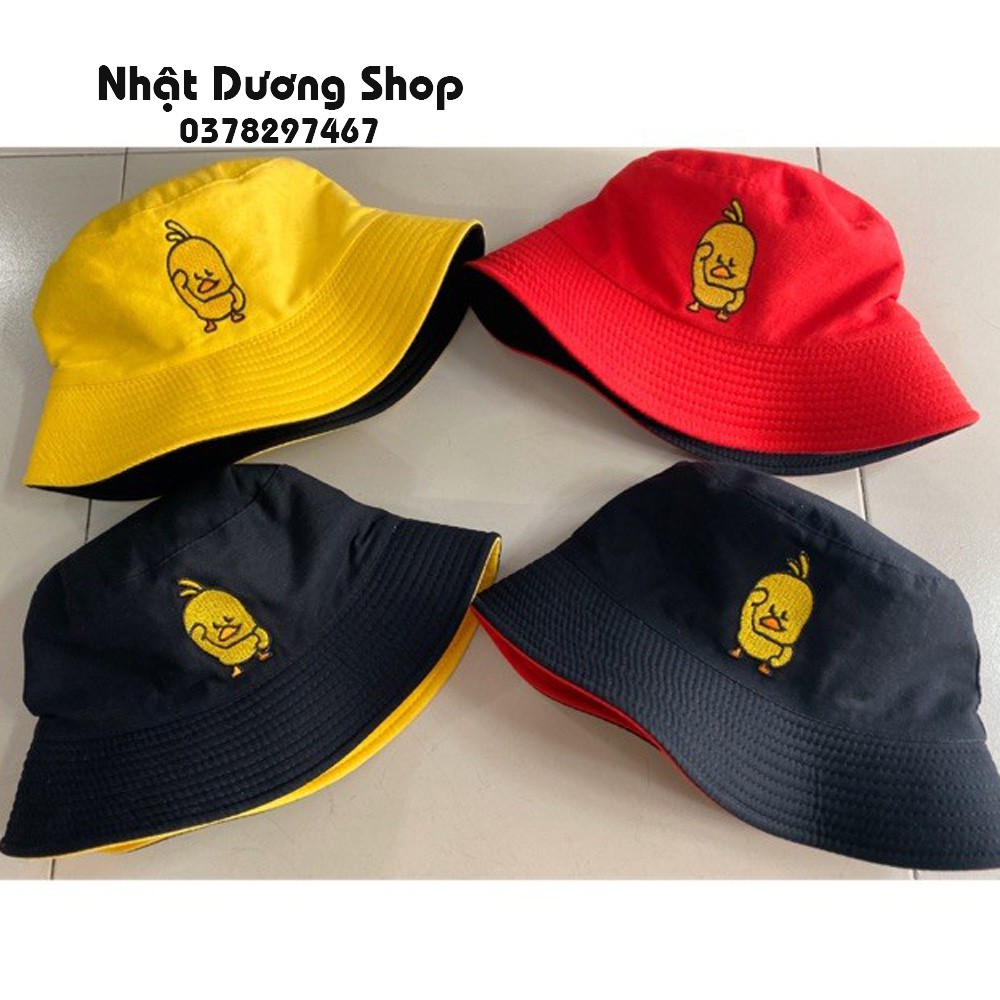 Nón tai bèo người lớn con vịt 2 mặt độc đáo chất liệu Cotton thoáng mát