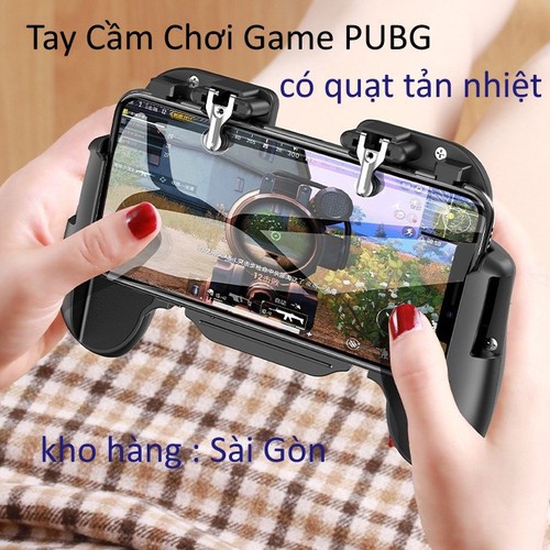 Tay cầm chơi game PUBG 💝Freeship💝 Máy chơi game cầm tay H5 có quạt tản nhiệt