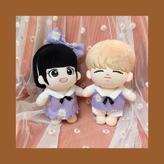 [ OUTFIT CHO DOLL ] Váy hoa cúc tím