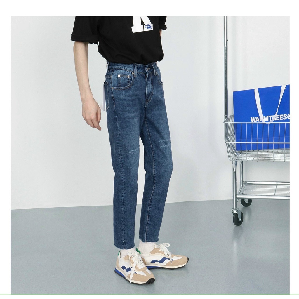 Quần JEANS SKINNY XANH XƯỚC