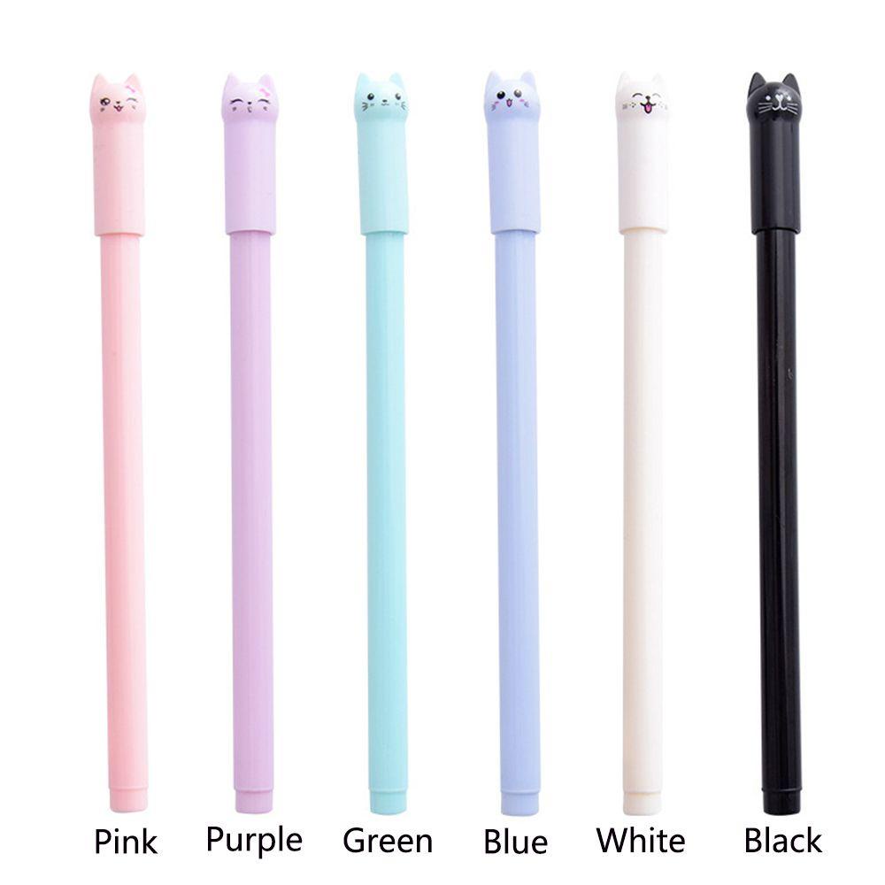 LEISURE Bút Mực Gel Mực Đen Họa Tiết Hoạt Hình Dễ Thương