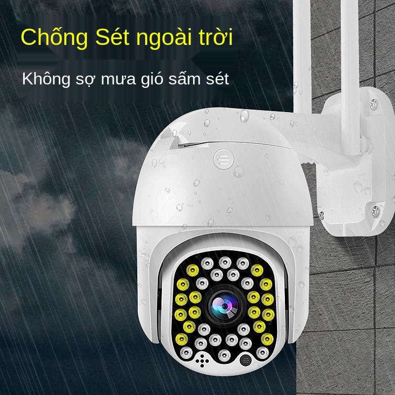 ✲❁Camera giám sát Skyshift HD quan ban đêm ngoài trời điện thoại di động 360 độ từ xa tại nhà 4g không có interne