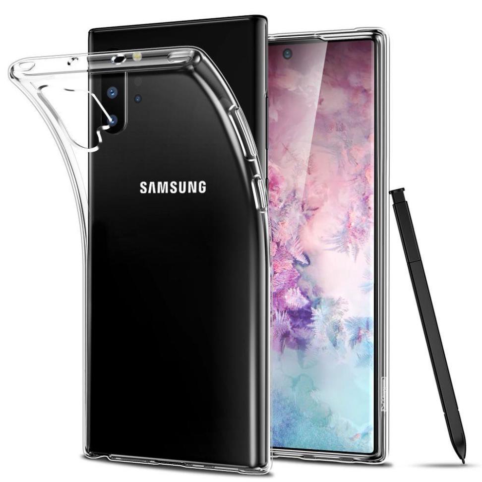 Ốp Silicon dẻo Samsung Galaxy Note 10 Plus / Note 10+ (trong suốt) - Hàng loại 1