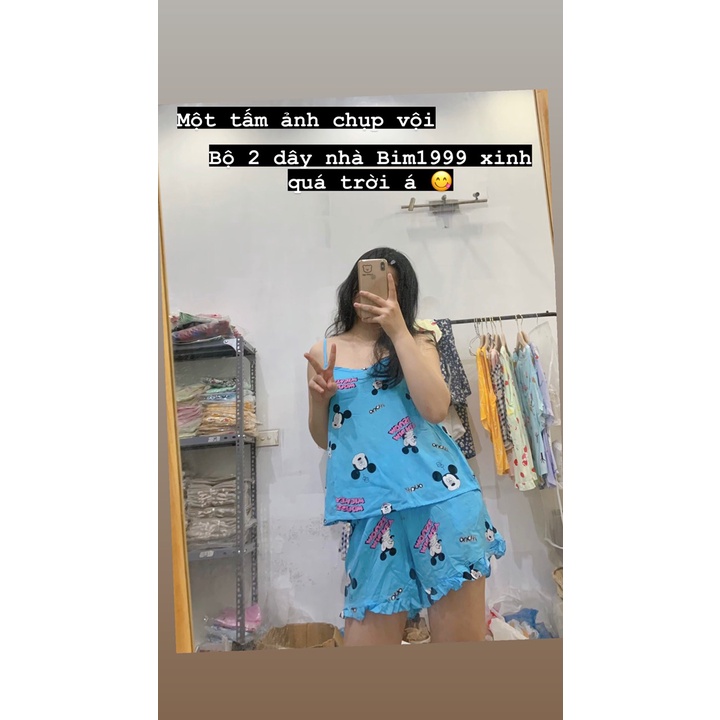 Bộ Ngủ Nữ Lanh Mặc Nhà Hai Dây Siêu Mát Mùa Hè Sale Lớn Nhất