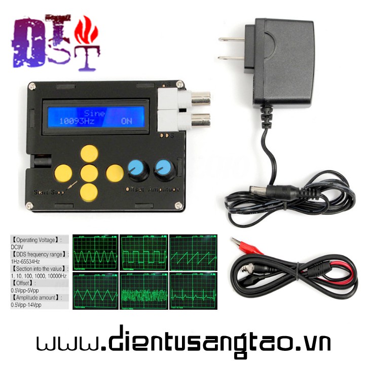 ⚡ Máy phát xung sin, vuông , tam giác, răng cưa,điện tâm đồ tần số cao