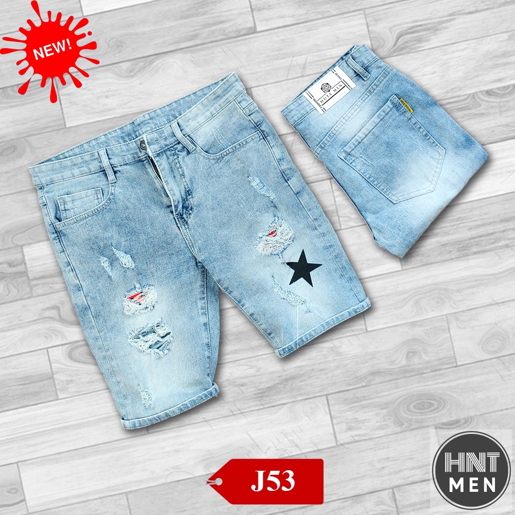Sỉ Quần Short Nam VNXK, co dãn, Short Jean Nam Phong Cách Hàn Quốc, Ống Côn, Trẻ Trung, Năng Động Mã J53