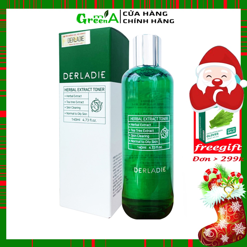 Toner Tràm Trà Derladie Nước Hoa Hồng Giảm Mụn Kiềm Dầu Derladie Herbal Extract Tee Tree Toner [NHẬP KHẨU CHÍNH HÃNG]