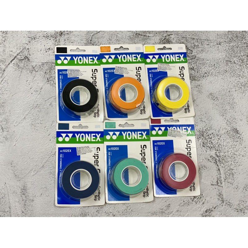 Quấn cán vợt Yonex vỉ 3 cuốn Chính Hãng -AC102EX, AC102C, quấn cán vợt cầu lông, vợt tennis