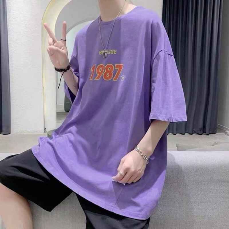Áo thun nam nữ form rộng, áo phông lỡ tay