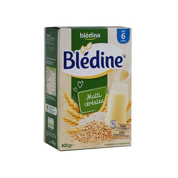 Bột pha sữa bledina 400g vị ngũ cốc 6M