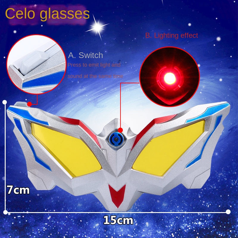 Đồ Chơi Siêu Nhân Ultraman Biến Hình Kính Siro Có Đèn Và Nhạc Không Giới Hạn Cho Trẻ Em Gedde Sublim