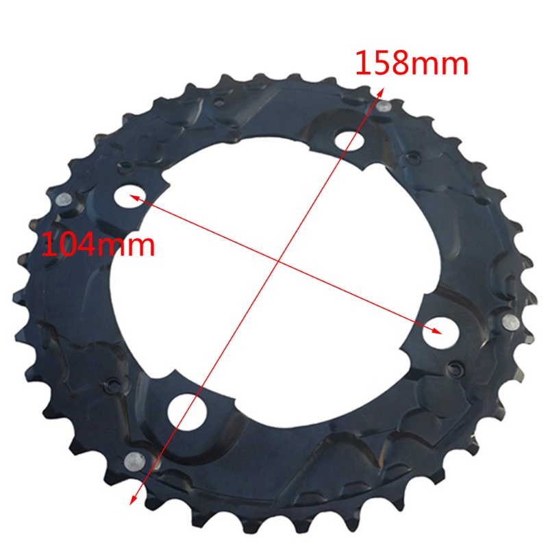 Sun MTB 38T Tốc Độ Đơn ​​Bánh Xích Hình Oval Chuyên Dụng Cho Xe Đạp Leo Núi