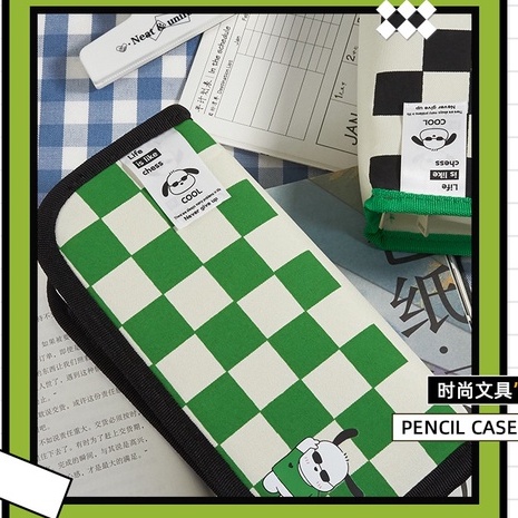 Hộp Đựng Bút Hai Ngăn Sức Chứa Lớn Hình Chú Chó Dễ Thương