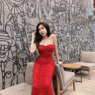 Đầm ống nhún (có mút ngực)