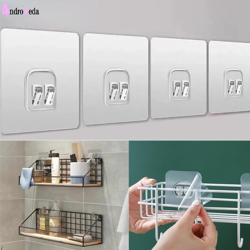 1 Móc Treo Đồ Trong Suốt Có Giác Hút Gắn Tường/Cửa Chịu Lực Mạnh Cho Nhà Bếp/Phòng Tắm