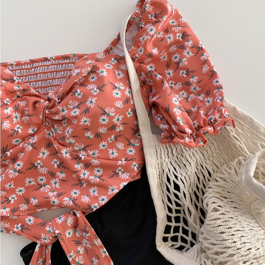 Bộ bikini đi biển cao cấp hoa Vivi